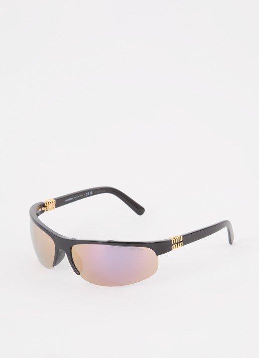 Miu Miu Runway zonnebril MU A02S   - detail 3 zwart
