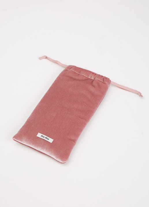 Miu Miu Shield zonnebril MU A51S - detail 2 zwart