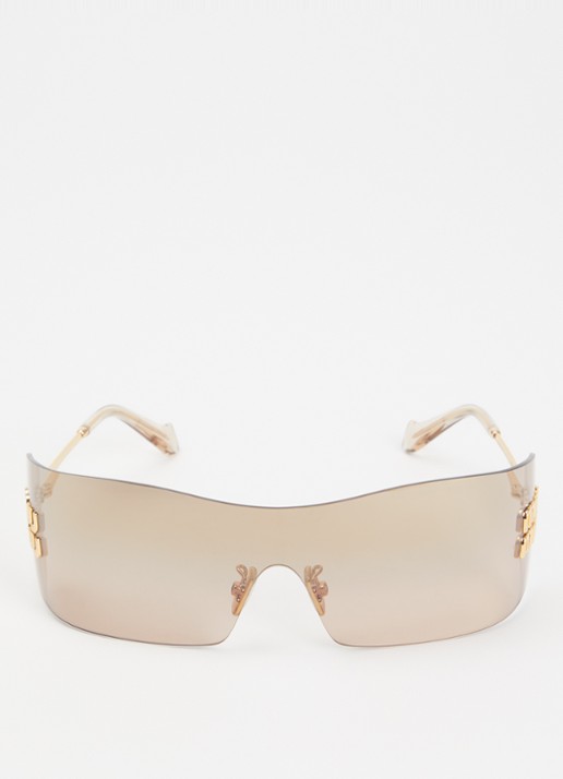 Miu Miu Shield zonnebril MU B53S - detail goud