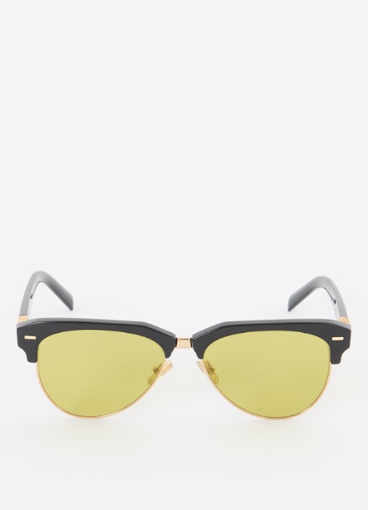 Miu Miu Wayfarer zonnebril MU 09ZS - detail zwart