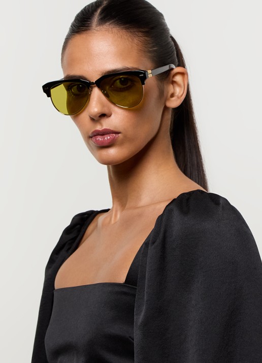 Miu Miu Wayfarer zonnebril MU 09ZS - voorkant 5 zwart