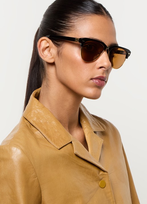 Miu Miu Zonnebril MU 09ZS - voorkant 5 zwart