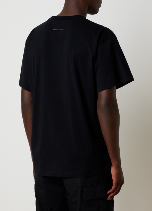 MM6 T-shirt met logo - achterkant zwart