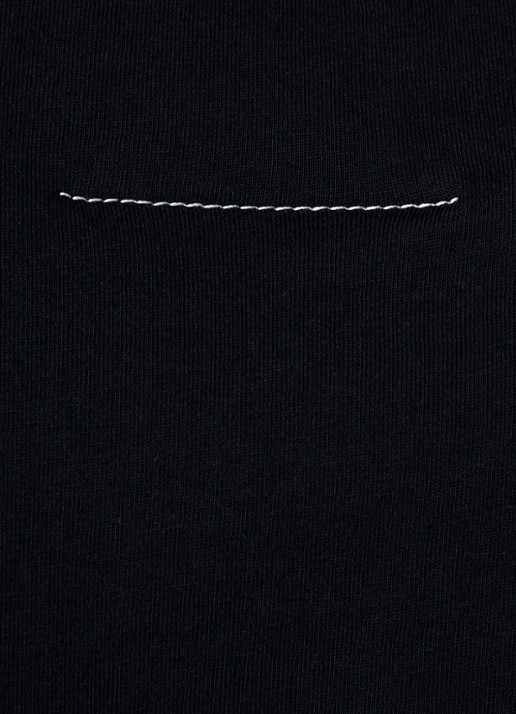 MM6 T-shirt met logo - detail 5 zwart