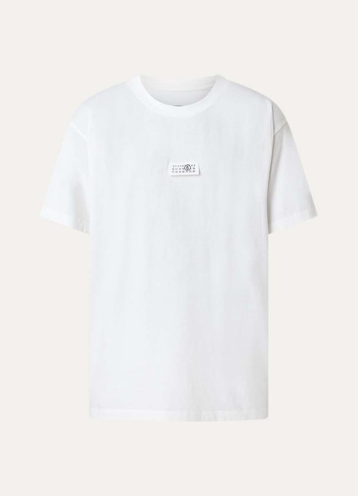 MM6 T-shirt met logo - voorkant 2 wit