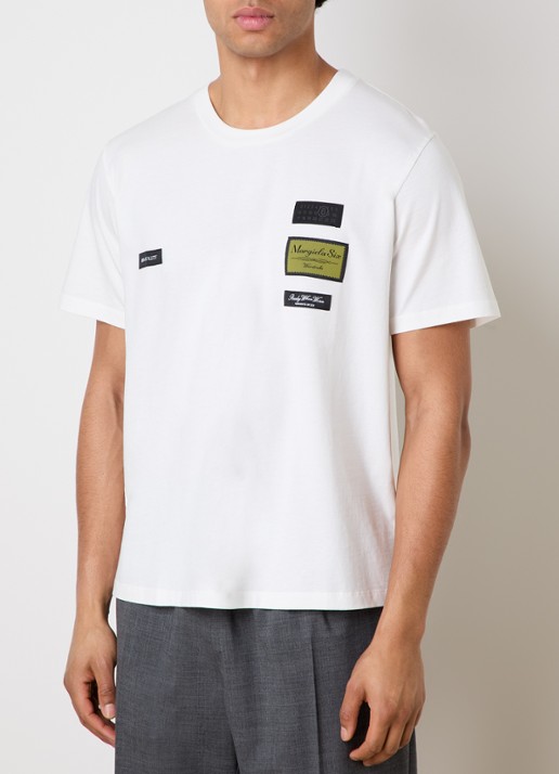 MM6 T-shirt met logoborduring