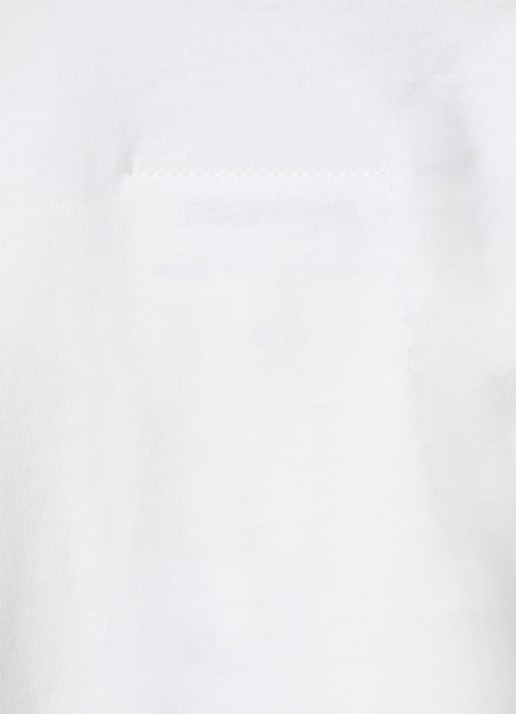 MM6 T-shirt met logoborduring - detail 5 wit