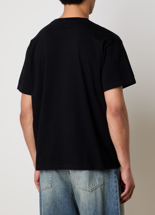 MM6 T-shirt met logoprint - achterkant zwart