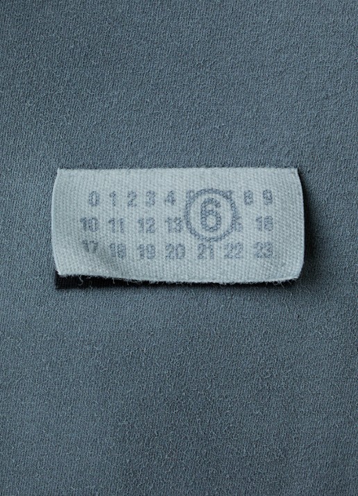 MM6 T-shirt met logoprint - detail 3 zwart