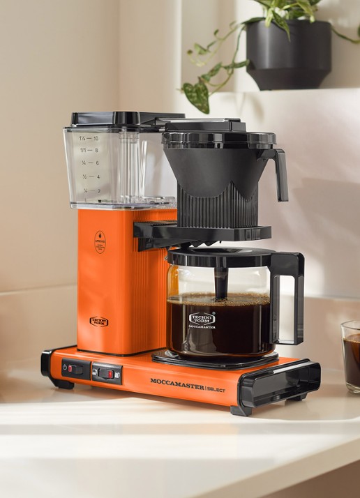 Moccamaster KBG Select koffiezetapparaat 53986 - voorkant 2 orange
