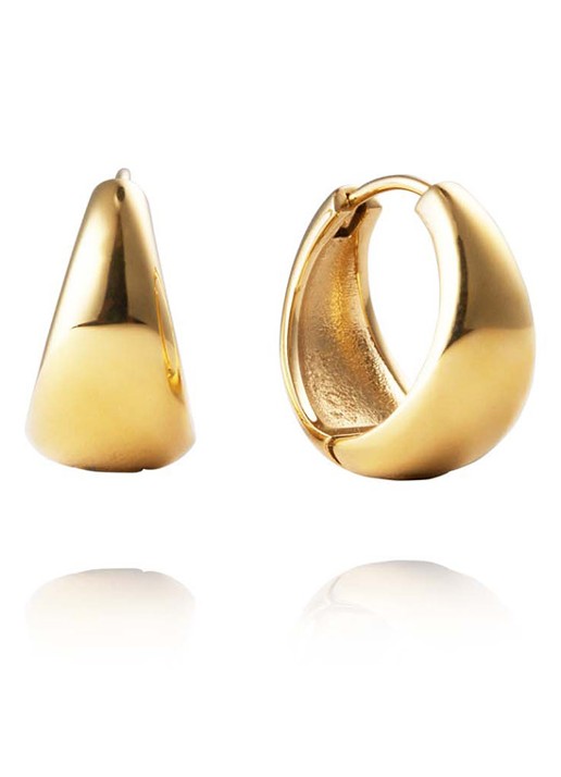 Mockberg Bold Large oorringen MO146 - detail 3 goud