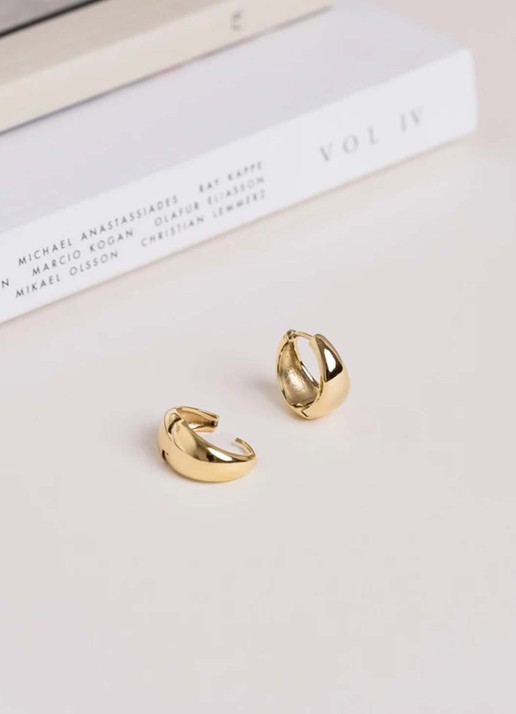 Mockberg Bold Large oorringen MO146 - detail 5 goud