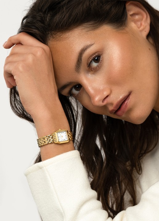 Mockberg Classic horloge 25 mm MO334 - voorkant 2 goud