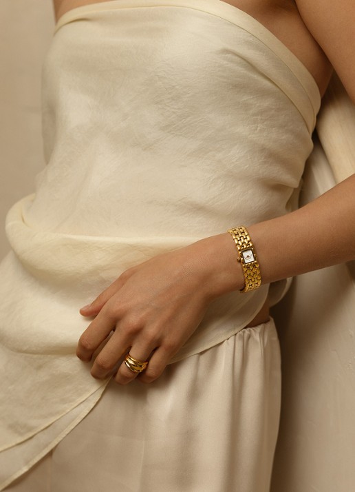 Mockberg Eternal Gold horloge MB2087 - detail 3 goud