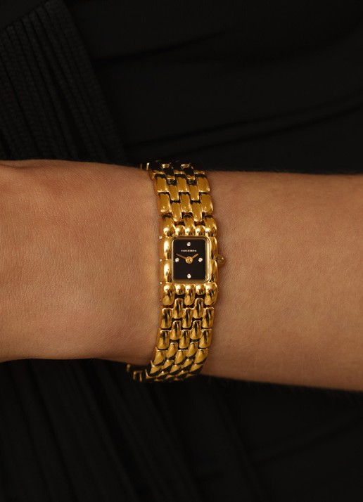 Mockberg Eternal Gold Noir horloge MB2089 - detail goud