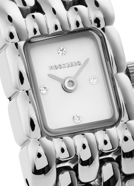 Mockberg Eternal Steel horloge MB2088 - detail 2 zilver