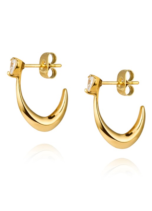 Mockberg Iris oorringen MB1689 - detail goud