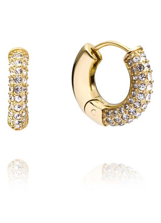Mockberg Pavé Everyday Medium oorringen MB0192 - detail 4 goud