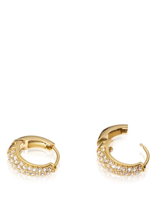 Mockberg Pavé Precious small oorringen MB0194 - detail 4 goud