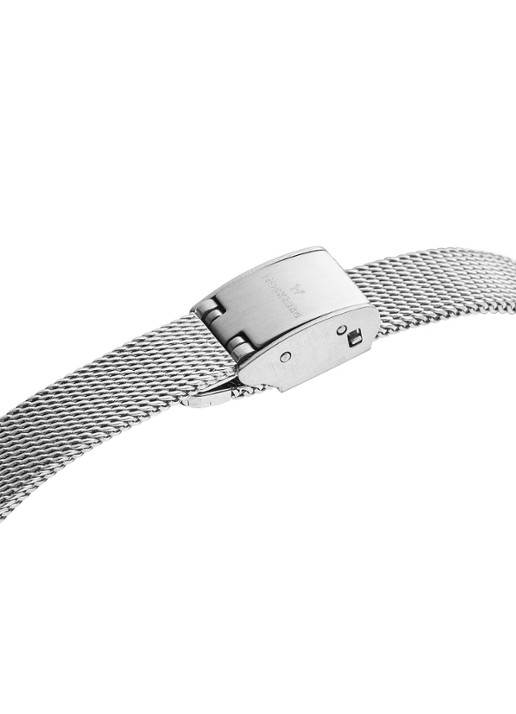 Mockberg Retro Mesh horloge MB0254 - detail 3 zilver
