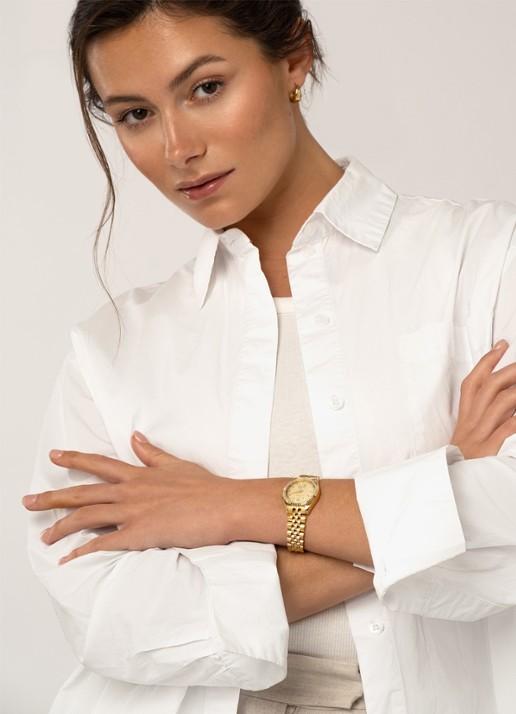 Mockberg Royal horloge 28 mm MO538 - voorkant 2 goud