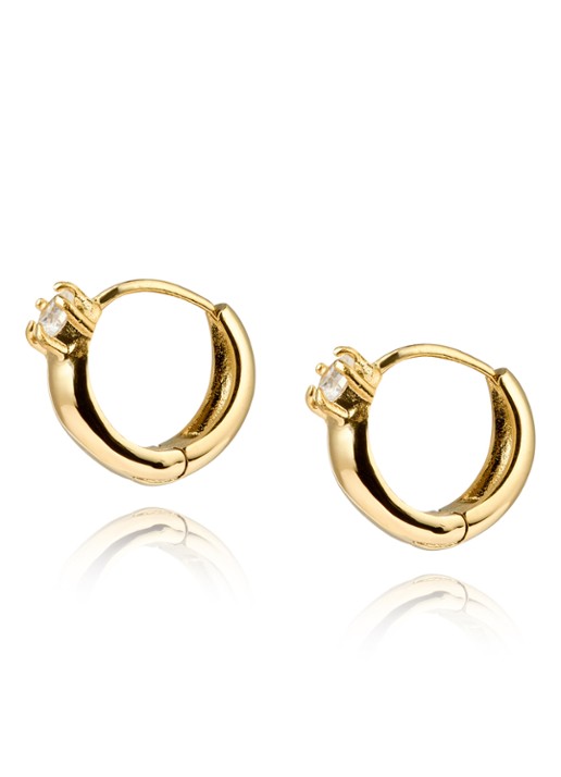 Mockberg Soleil oorringen MB1719 - detail 4 goud