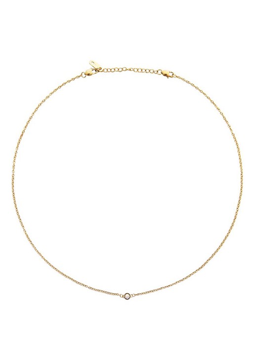 Mockberg Thin Diamond ketting MO560 - detail 3 goud