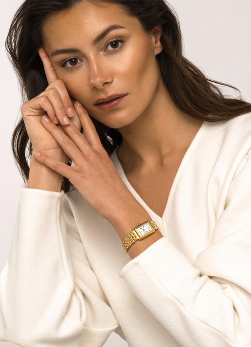 Mockberg Timeless horloge MO874 - voorkant 2 goud