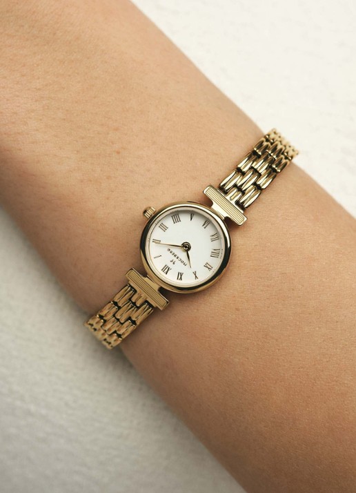 Mockberg Vintage horloge MB1617 - detail 4 goud