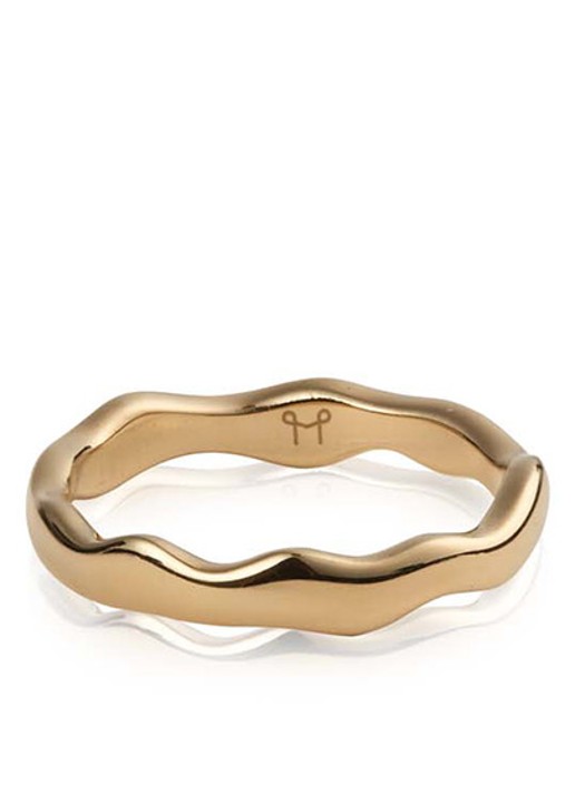 Mockberg Wavy Petite ring MB0133 - detail goud