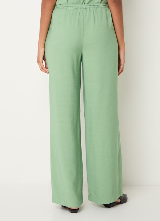 Modström Aida low waist loose fit broek met trekkoord - achterkant 4 mint
