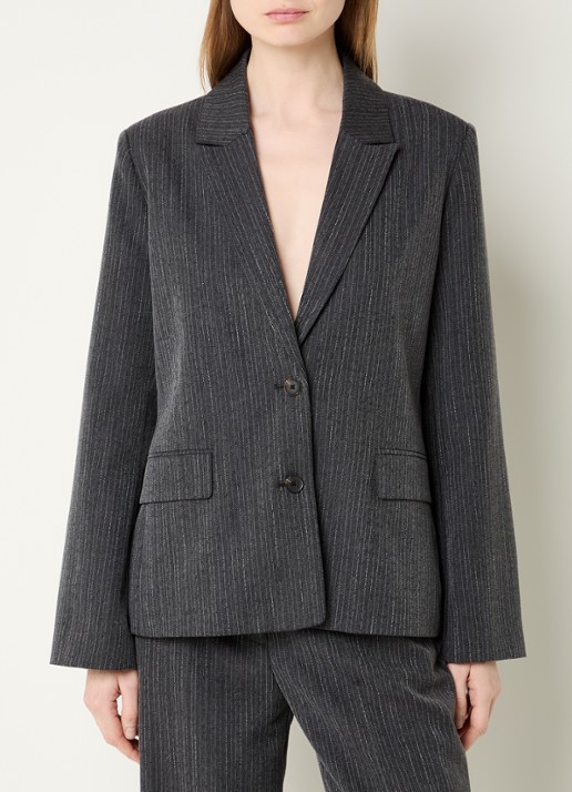 Modström Birna blazer met krijtstreep