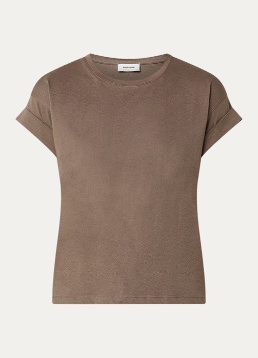 Modström Brazil T-shirt van  katoen - voorkant 3 lichtbruin