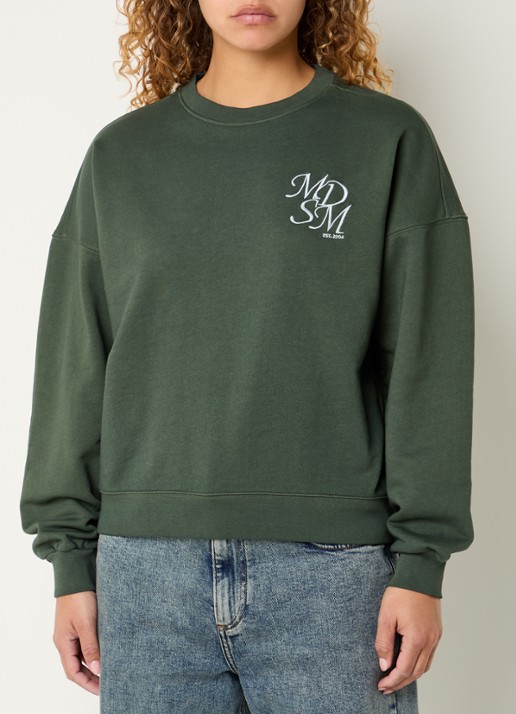 Modström Claudette sweater met logoborduring