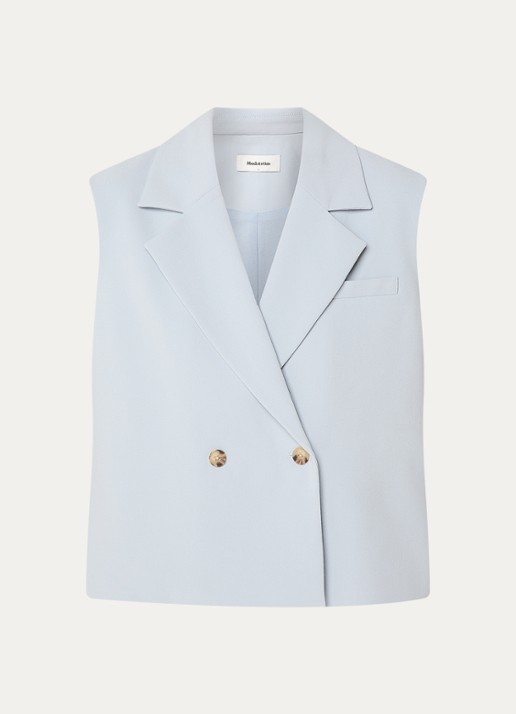Modström Gale double-breasted gilet  - voorkant lichtblauw