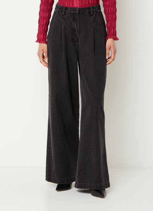 Modström Minni high waist wide leg jeans met gekleurde wassing