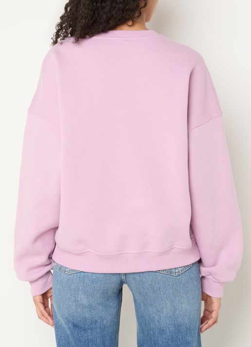 Modström Paula sweater met logo - achterkant oudroze