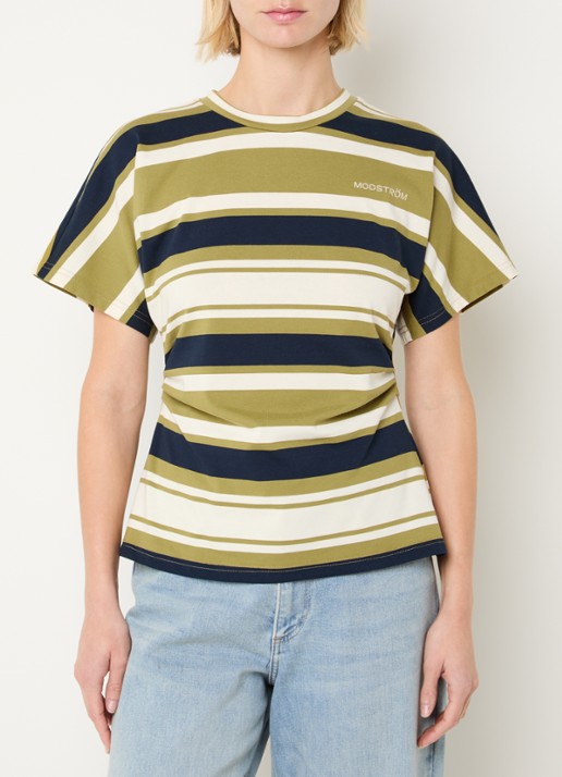 Modström T-shirt met streepprint