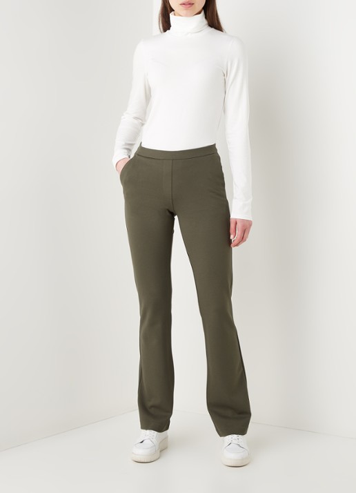 Modström Tanner longsleeve met col - voorkant 4 vanillegeel