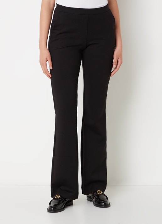 Modström Tanny high waist flared fit broek met stretch