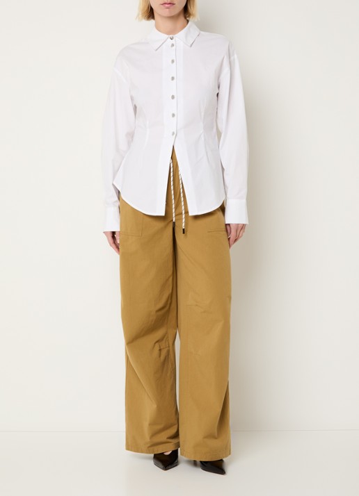 Modström Ullis blouse met kraag - voorkant 3 wit