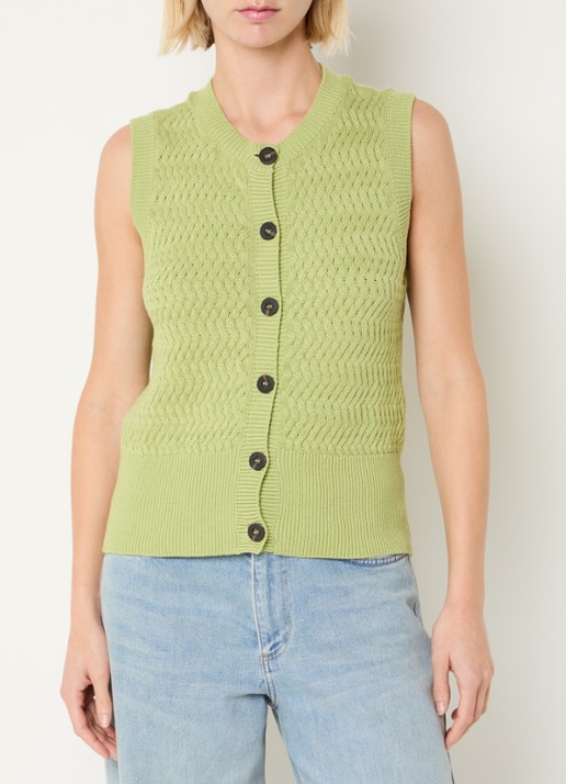 Modström Ulva ribgebreid vest