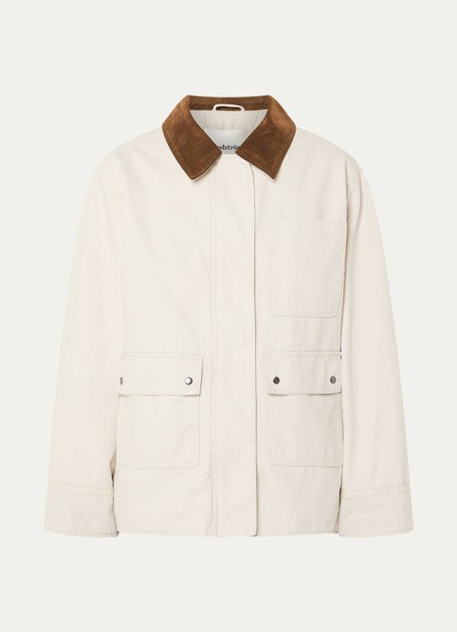 Modström Ursula jack van canvas met klepzakken - voorkant 3 beige