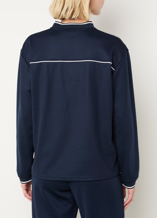Modström Utopia longsleeve met logo - achterkant blauwgrijs