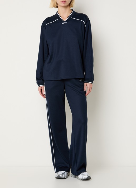 Modström Utopia longsleeve met logo - voorkant 4 blauwgrijs
