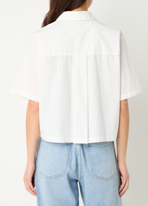 Modström Vilbert blouse met borstzak - achterkant 4 gebroken wit