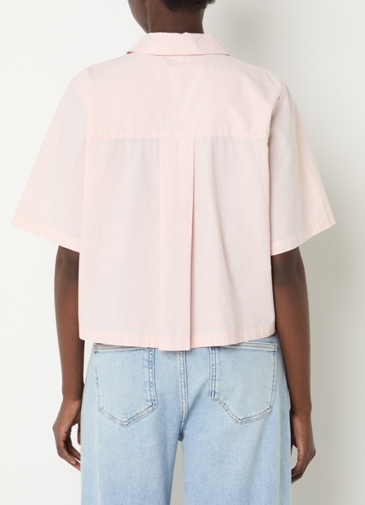 Modström Vilbert blouse met borstzak - achterkant 2 lichtroze