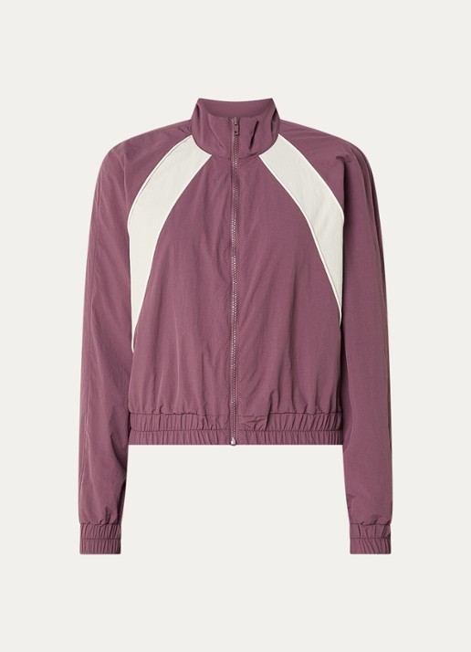 Modström Volmermd jack met opstaande kraag - voorkant 2 aubergine