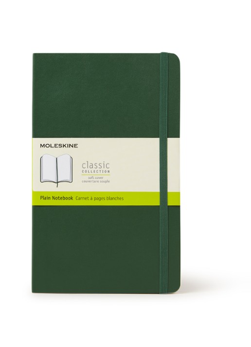 Moleskine Classic A5 blanco notitieboek - voorkant groen