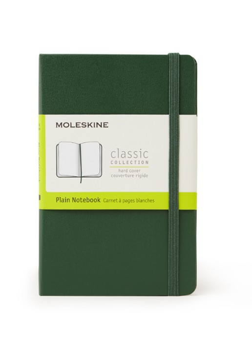 Moleskine Classic blanco notitieboek 14 x 9 cm - voorkant 2 groen